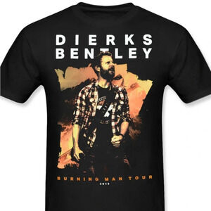 Dierks Bentley 2019 Burning  Man North American Tour Country T-Shirt Small